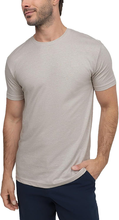 Elevate Your Wardrobe with INTO the AM Men's Soft Fitted T-Shirt Packs - Classic Short Sleeve Crew Neck Tees in Sizes S - 4XL
