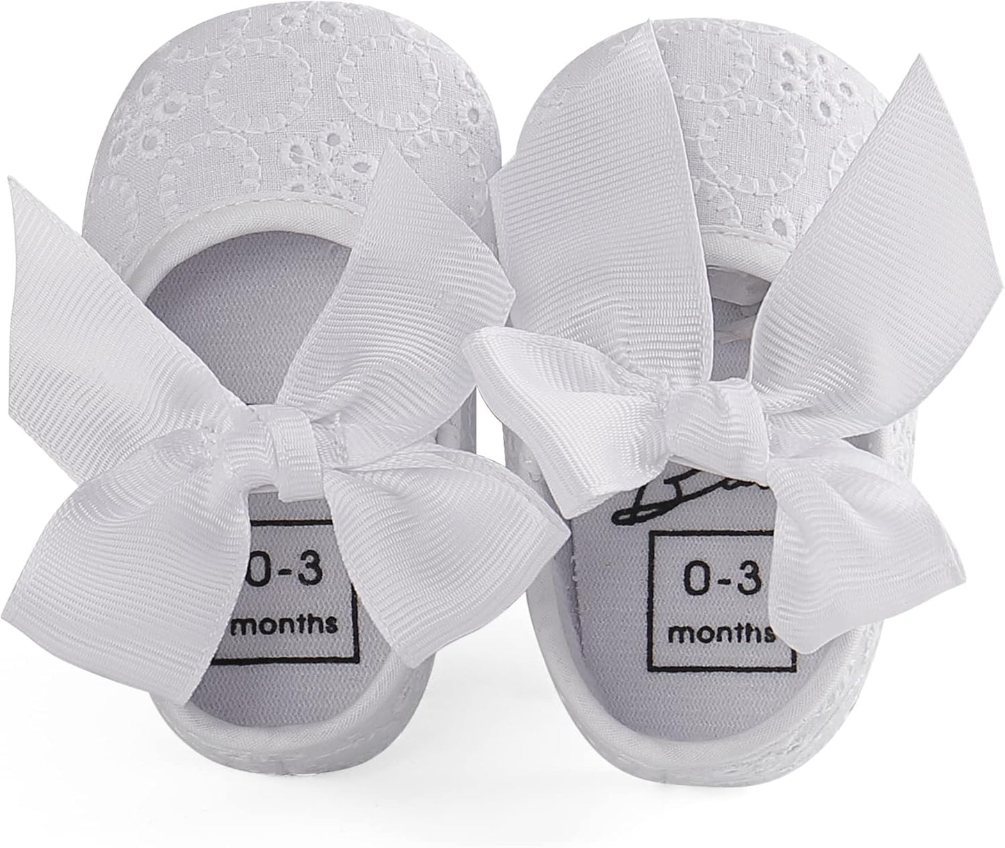 Adorable Baby Girls' Princess Bowknot Soft Sole Crib Sneakers
