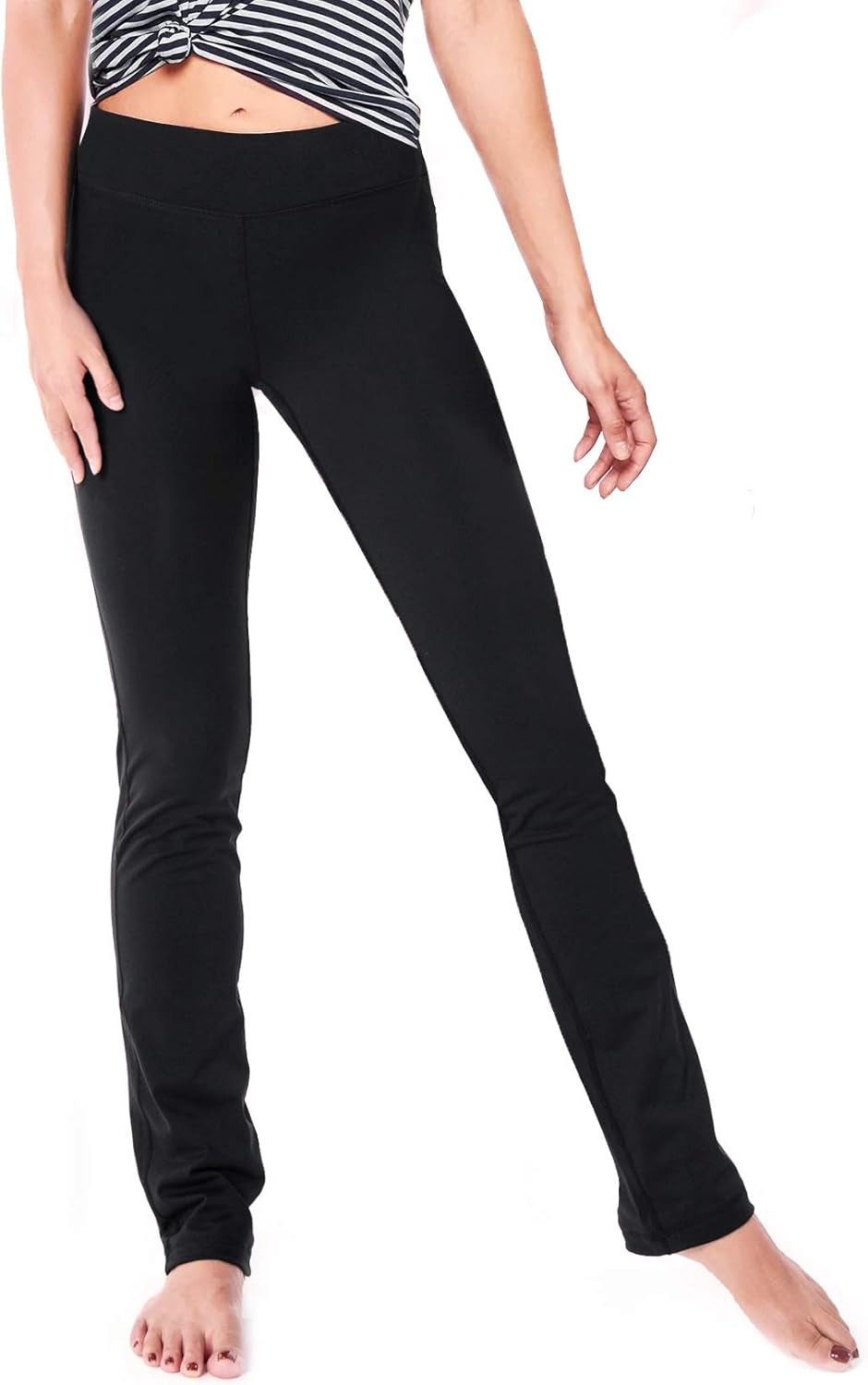 Yogipace Women's Straight Leg Yoga Pants for Fitness - Sizes Available: 27", 29", 31", 33", 35", and 37