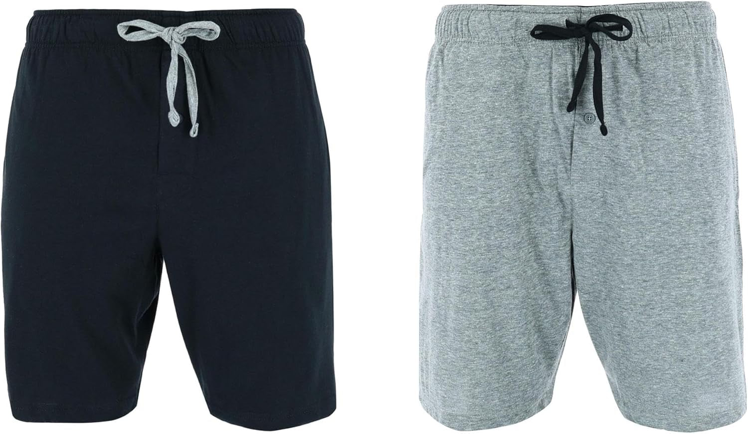 Hanes Men's 2-Pack Cotton Sleep Shorts - Comfortable & Breathable Loungewear with 7.5" Inseam