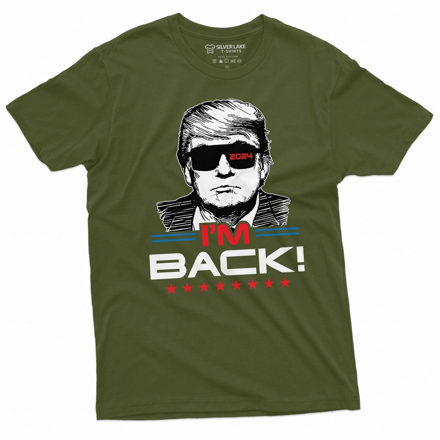 I'M Back Trump 2024 Re-Election T-Shirt - Show Your Support for Donald Trump!