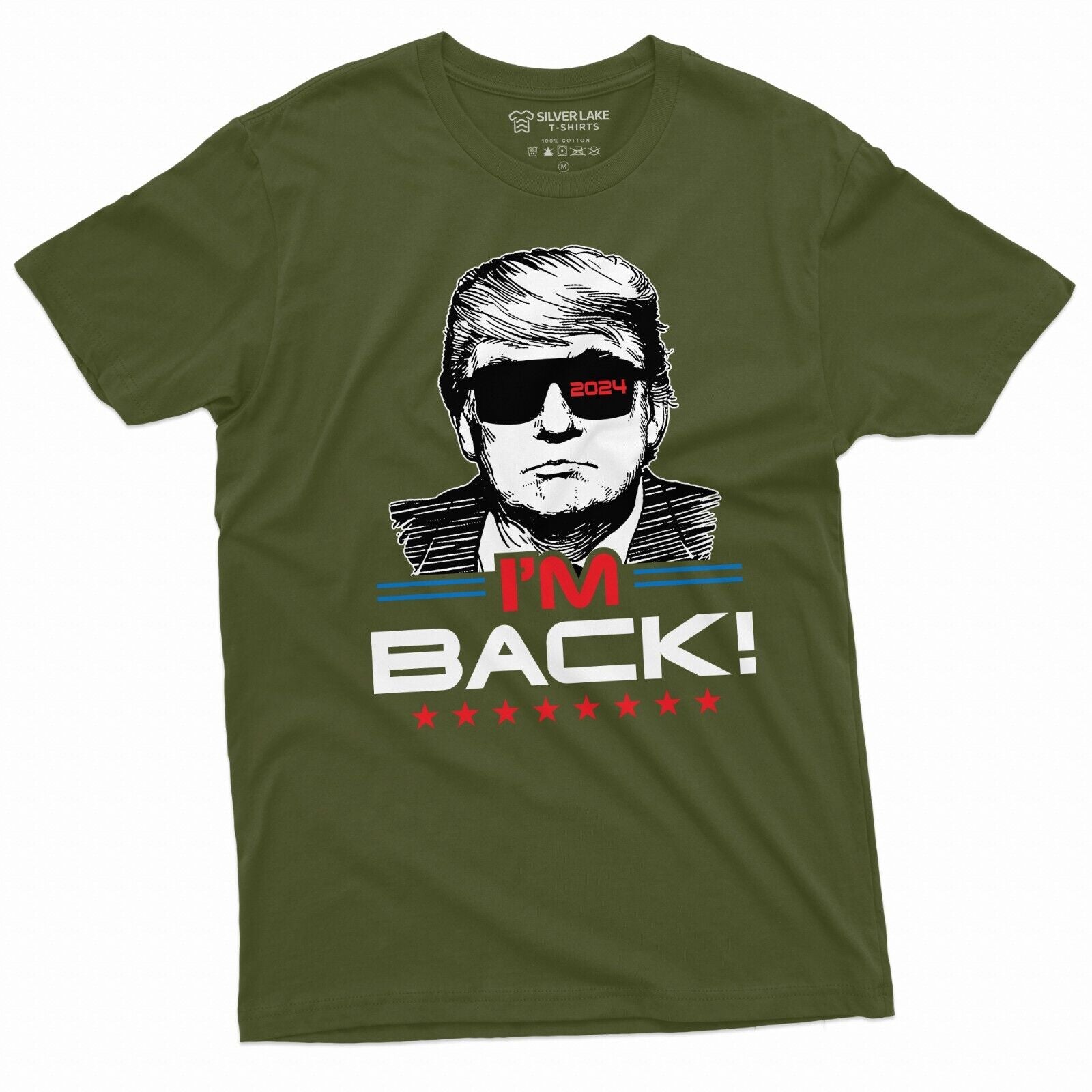 I'M Back Trump 2024 Re-Election T-Shirt - Show Your Support for Donald Trump!