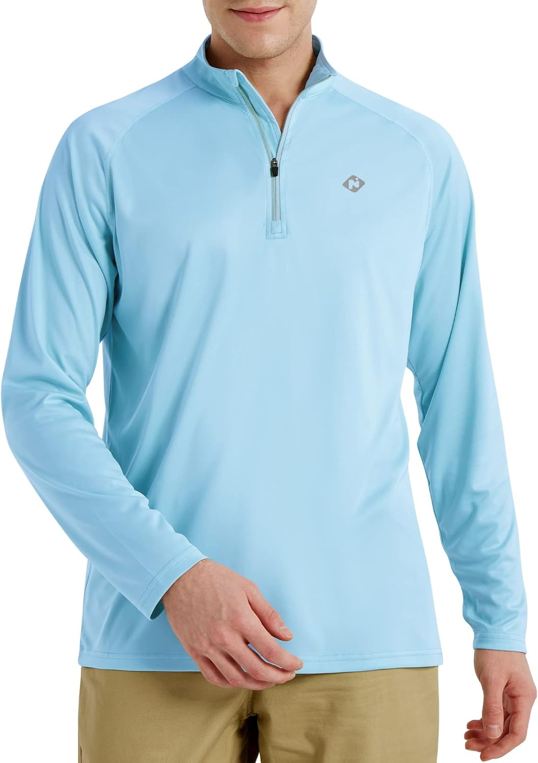 NAVISKIN Men's UPF 50+ Long Sleeve Rash Guard - Lightweight, Quick Dry Swim Shirt for Ultimate Sun Protection