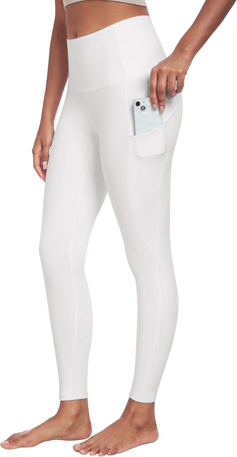 IUGA Women's High-Waisted Yoga Pants with Pockets - Tummy Control Compression Leggings for Fitness and Running