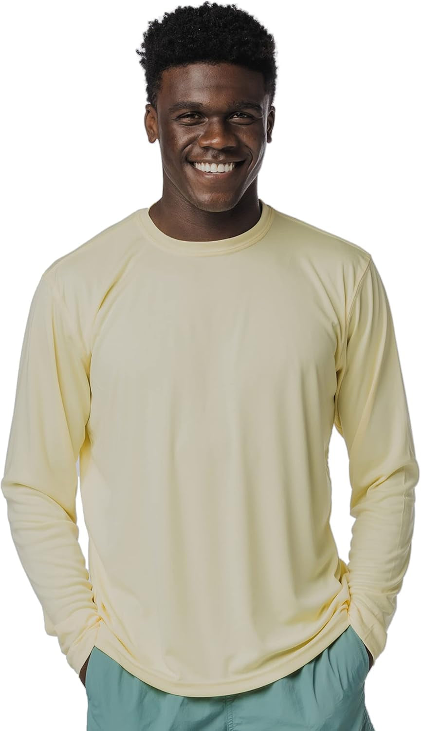 Men's Long Sleeve Outdoor T-Shirt - UPF 50+ UV Protection for Fishing, Running, Hiking & Swimming