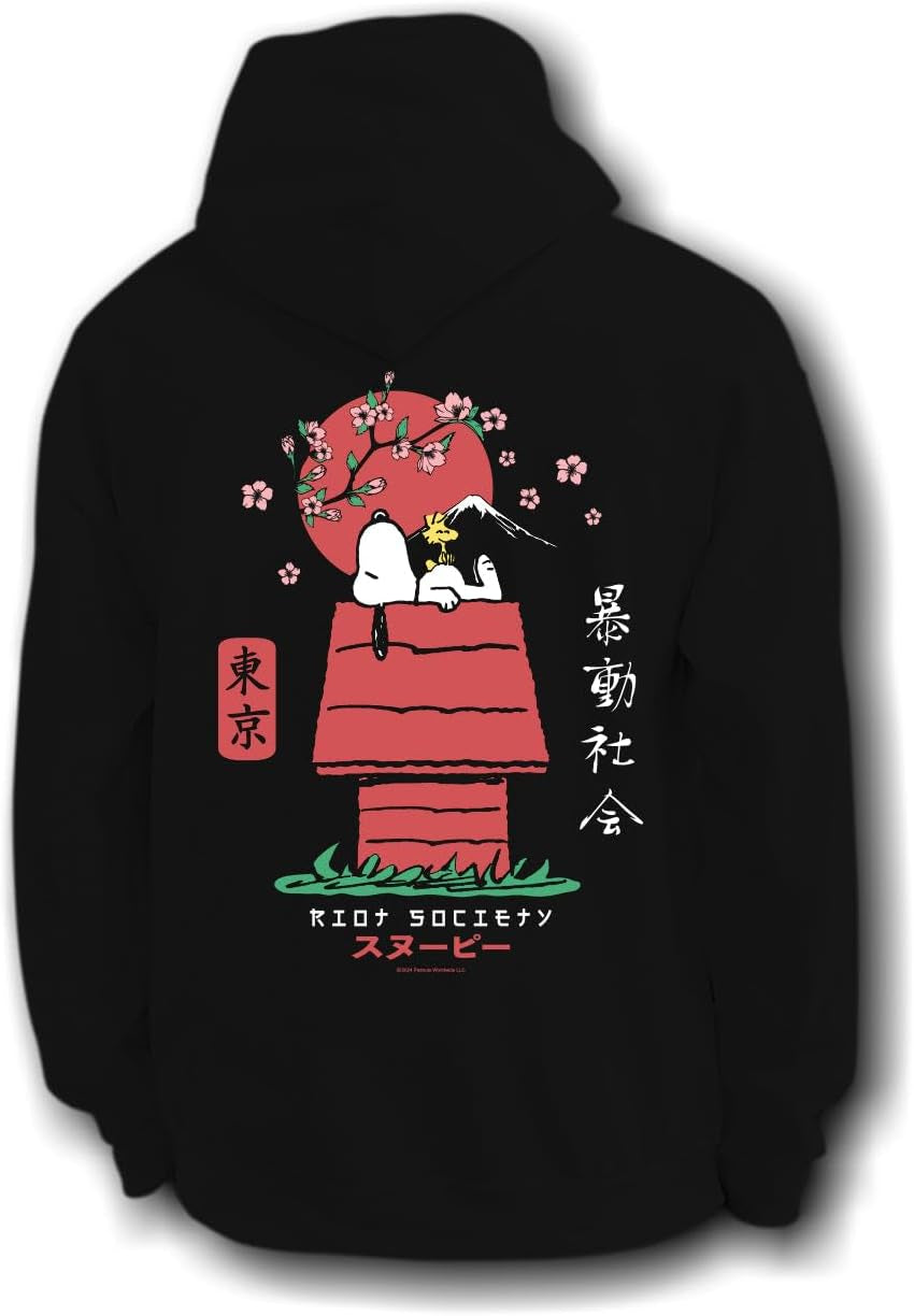 Riot Society Men's Graphic and Embroidered Hoodie