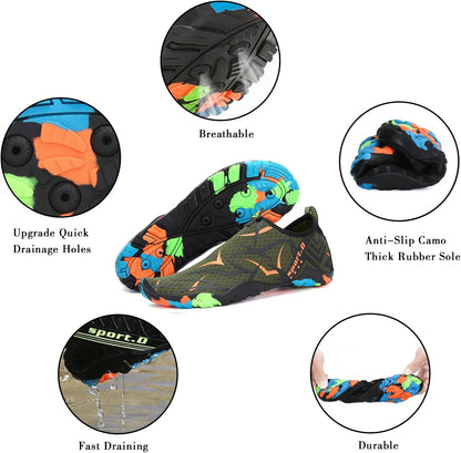 Quick-Dry Water Shoes for Men and Women - Perfect for Beach, Swimming, Diving, Kayaking, and Surfing Activities