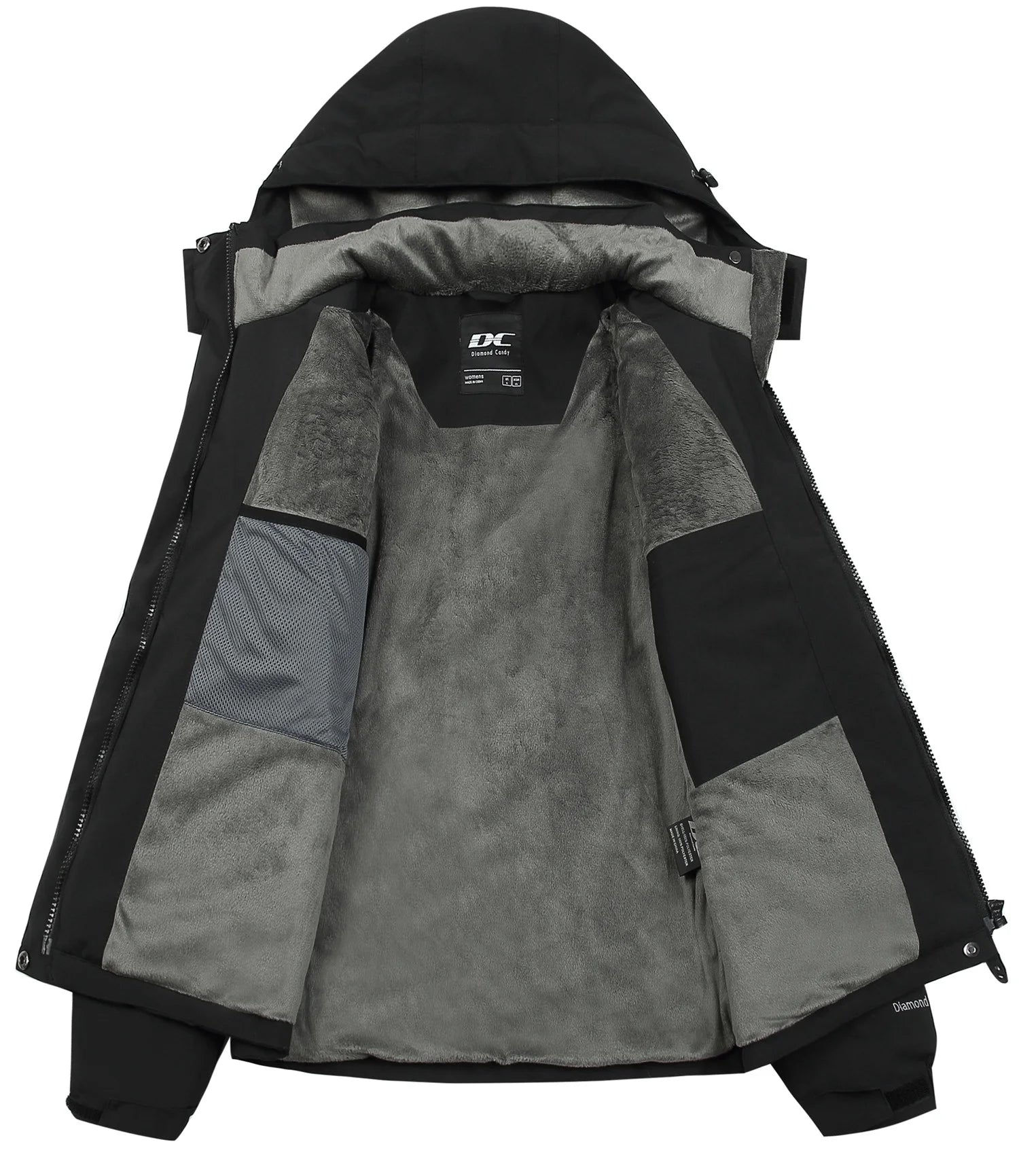 Women's Hooded Winter Ski Jacket - Windproof, Waterproof, and Insulated for Snow and Rain